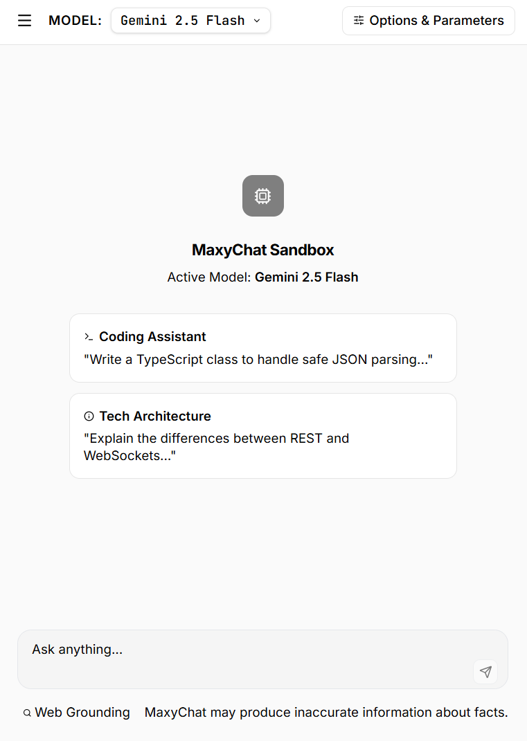MaxyChat screenshot