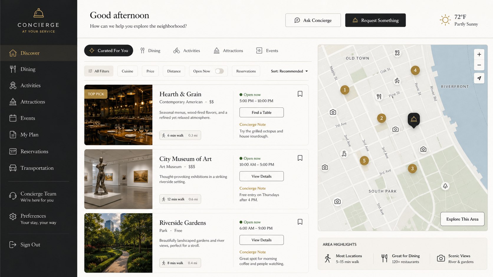 Agentic AI for Hospitality & Concierge